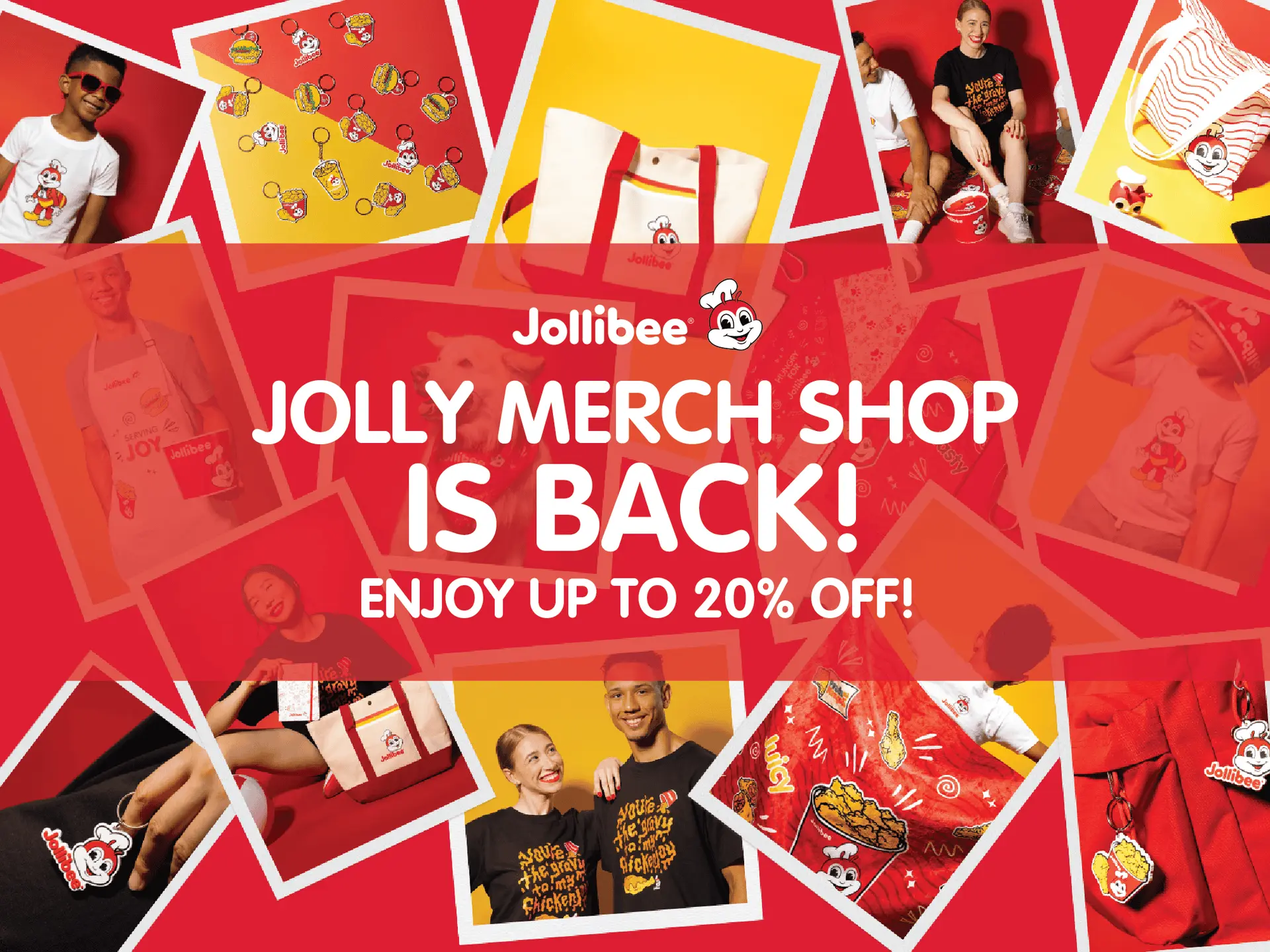 Jolly Merch Shop is back! Enjoy up to 20% off!